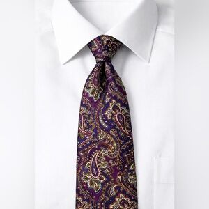 Vintage Geoffrey Beene Silk Paisley Tie | Classic Designer Necktie